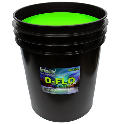 CCI D-Flo Fluorescent Discharge Ink - Lime Green - 5 Gallon